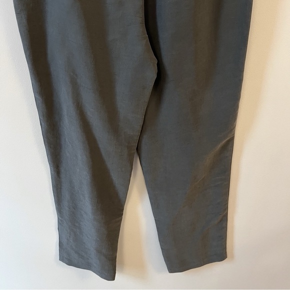 Eileen Fisher Gray Dress Pants Lightweight Side Zipper Close Tapered Leg Small - Picture 7 of 8